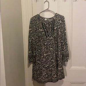 Old Navy Black & White Patterned Dress